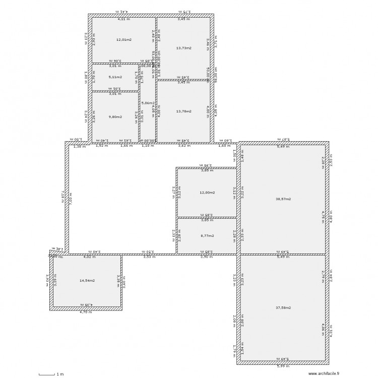 implantation terrain. Plan de 0 pièce et 0 m2