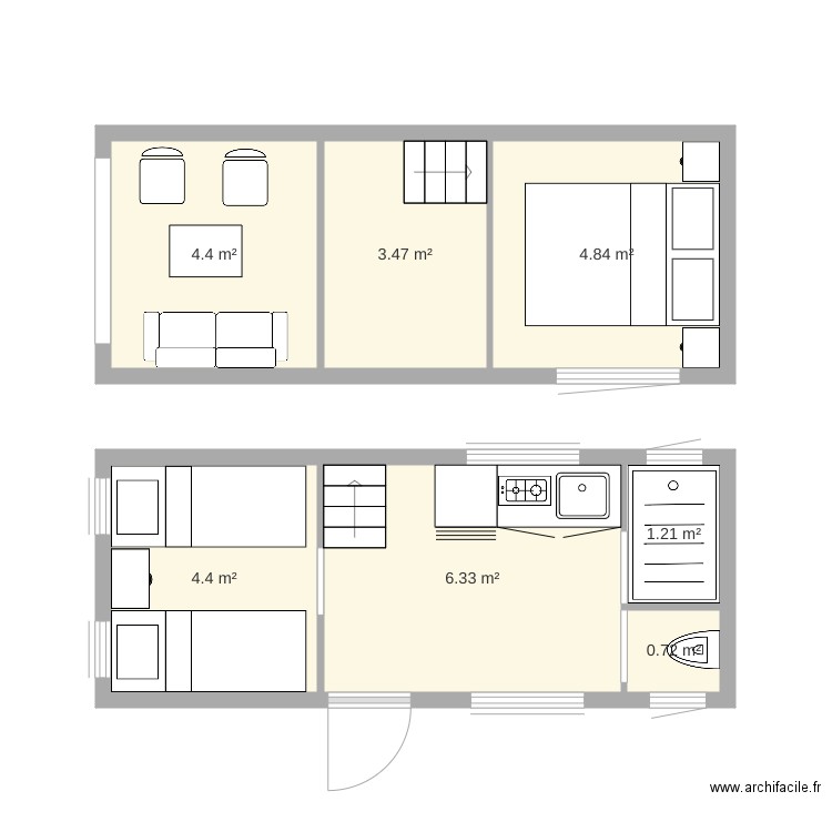 famille 1. Plan de 0 pièce et 0 m2