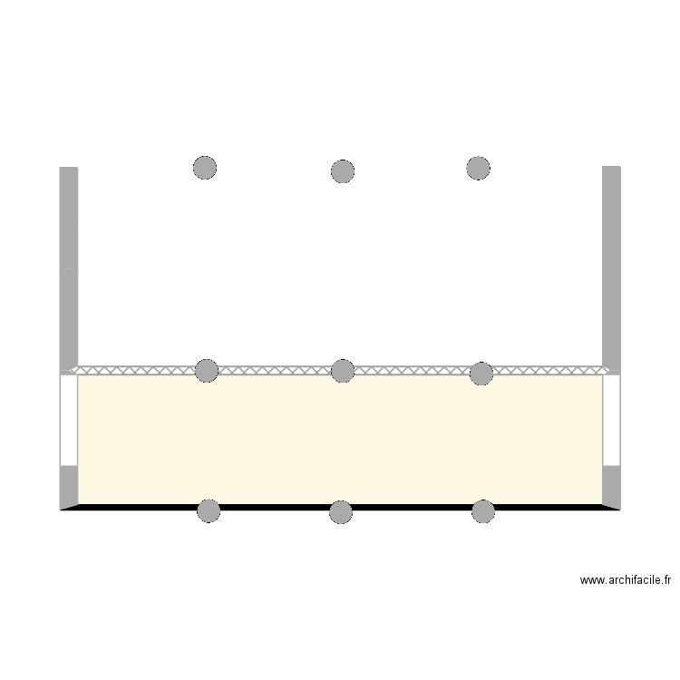 CHARBONNIER. Plan de 1 pièce et 15 m2