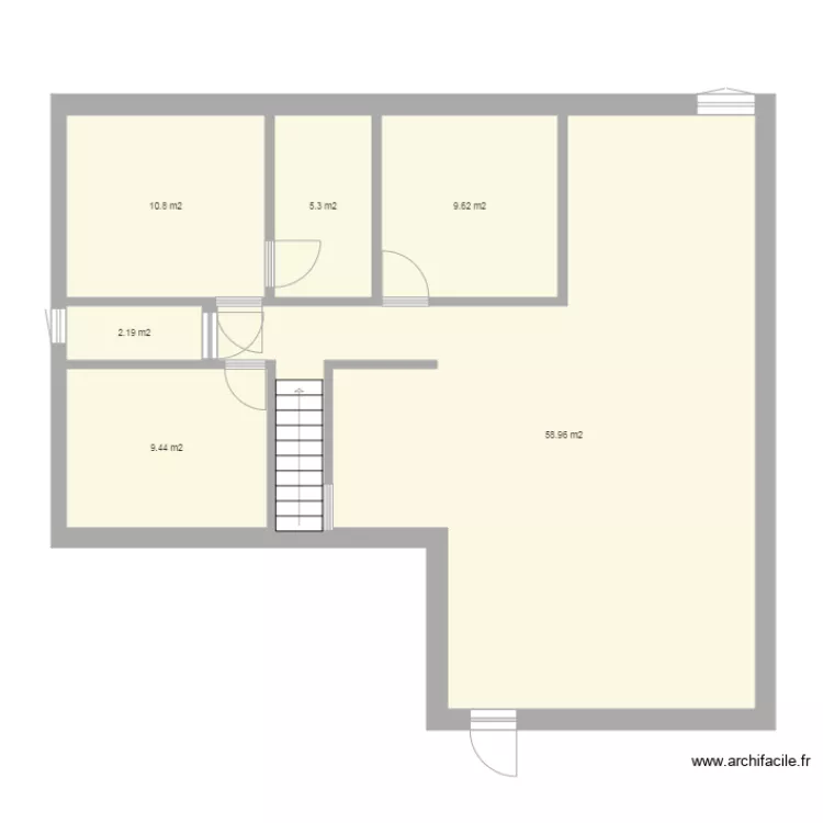Plan rez de chausse. Plan de 