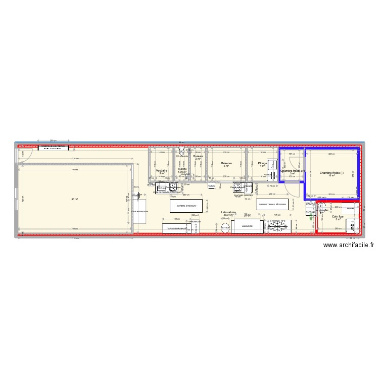 PLAN EQUIPEMENT. Plan de 10 pièces et 151 m2