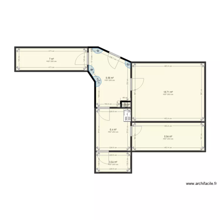 domial 302 1 ere arm&eacute;e. Plan de 