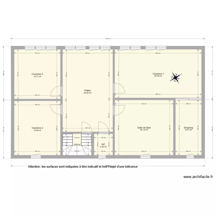BI 2123  cot A  2em Etage. Plan de 