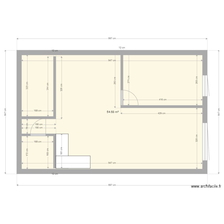 kotdeszozos. Plan de 0 pièce et 0 m2