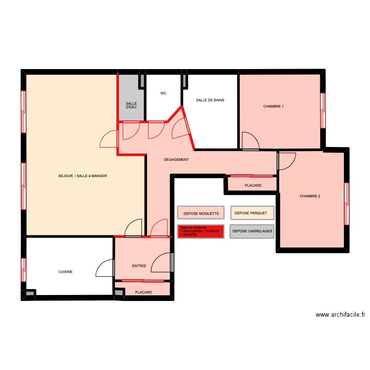 PATRY  DEMOLITION. Plan de 0 pièce et 0 m2