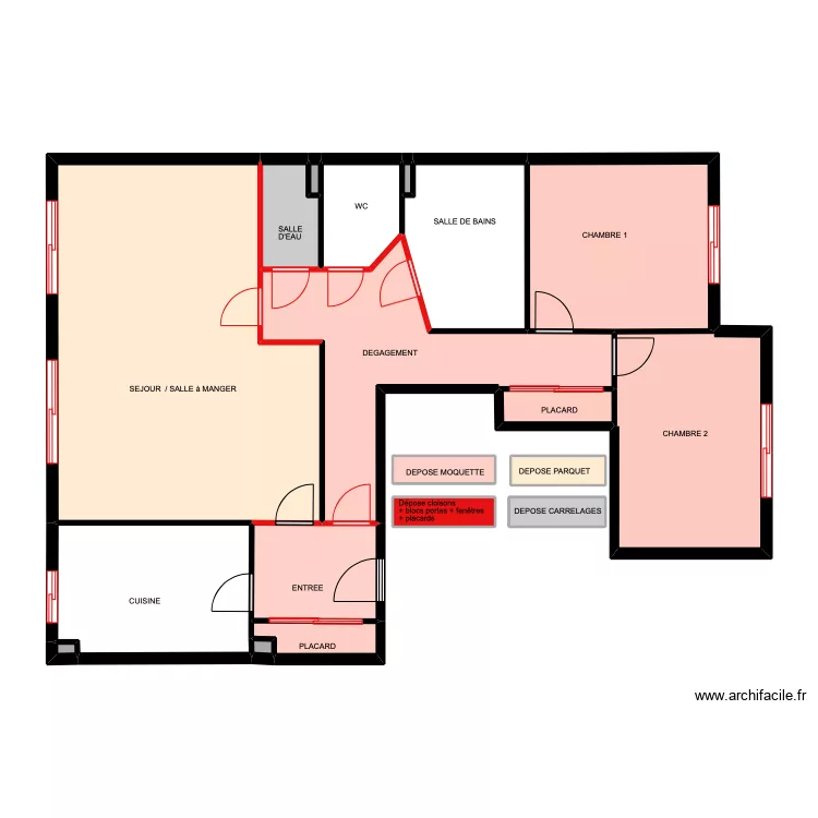 PATRY  DEMOLITION. Plan de 