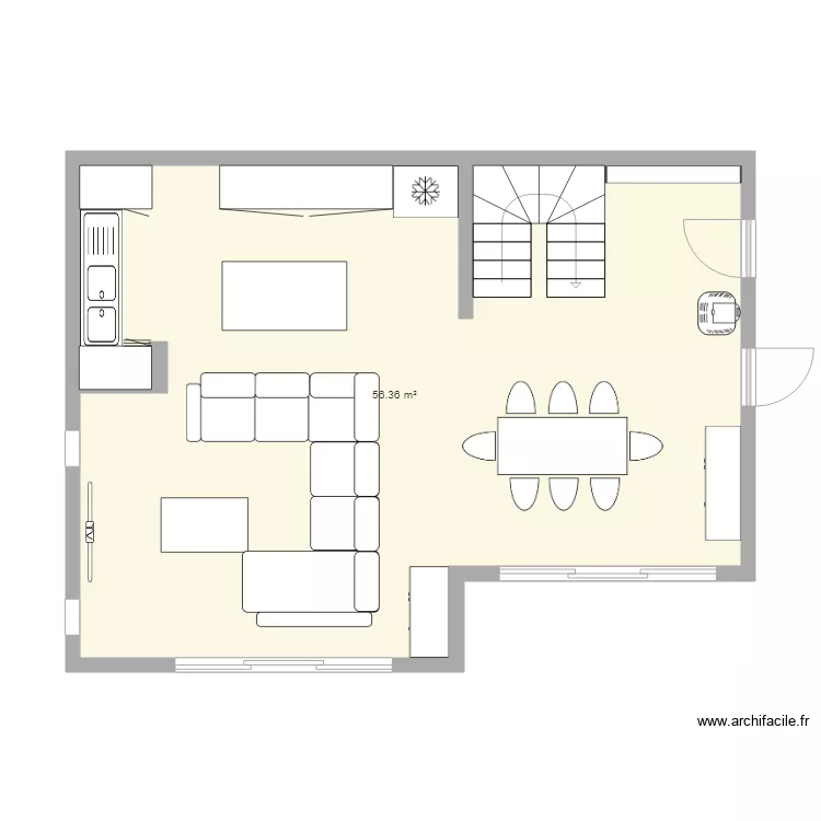 maison. Plan de 