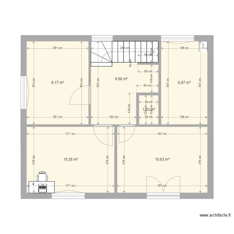 Prades 1er étage. Plan de 0 pièce et 0 m2