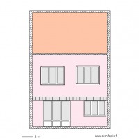 Facade arriere projet fenetre et PF 3V egaux