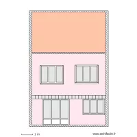Facade arriere projet fenetre et PF 3V egaux