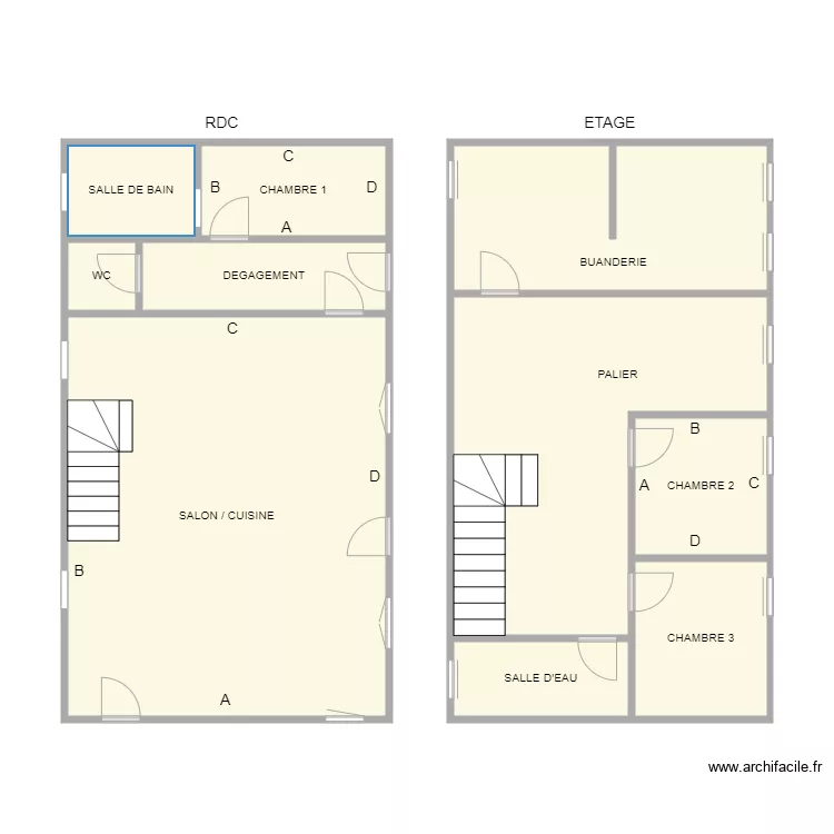 POUILLAS PLOMB. Plan de POUILLAS PLOMB. Plan de