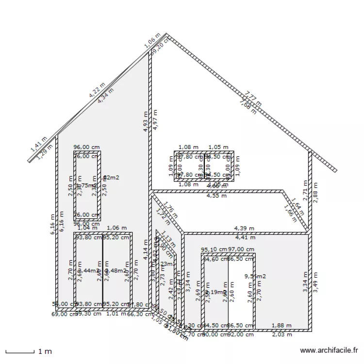 Fa&ccedil;ade  Est. Plan de 
