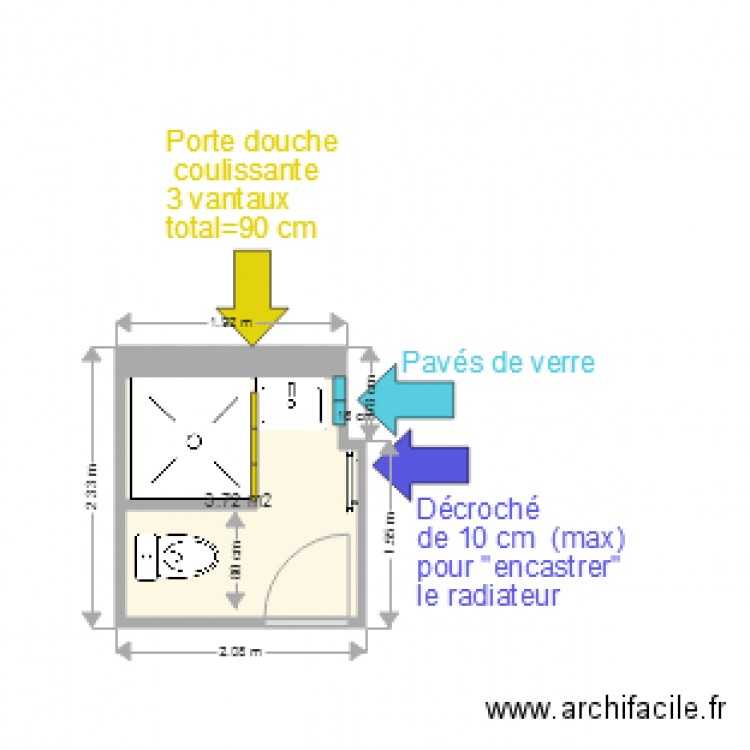 SDE RDC modifié. Plan de 0 pièce et 0 m2