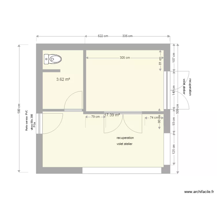 Abri jardin version 250819. Plan de 
