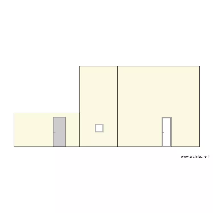 facade nord. Plan de 