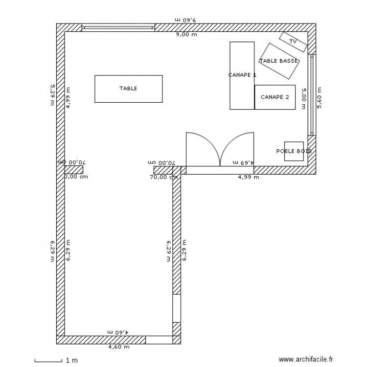extention salon 3. Plan de 0 pièce et 0 m2