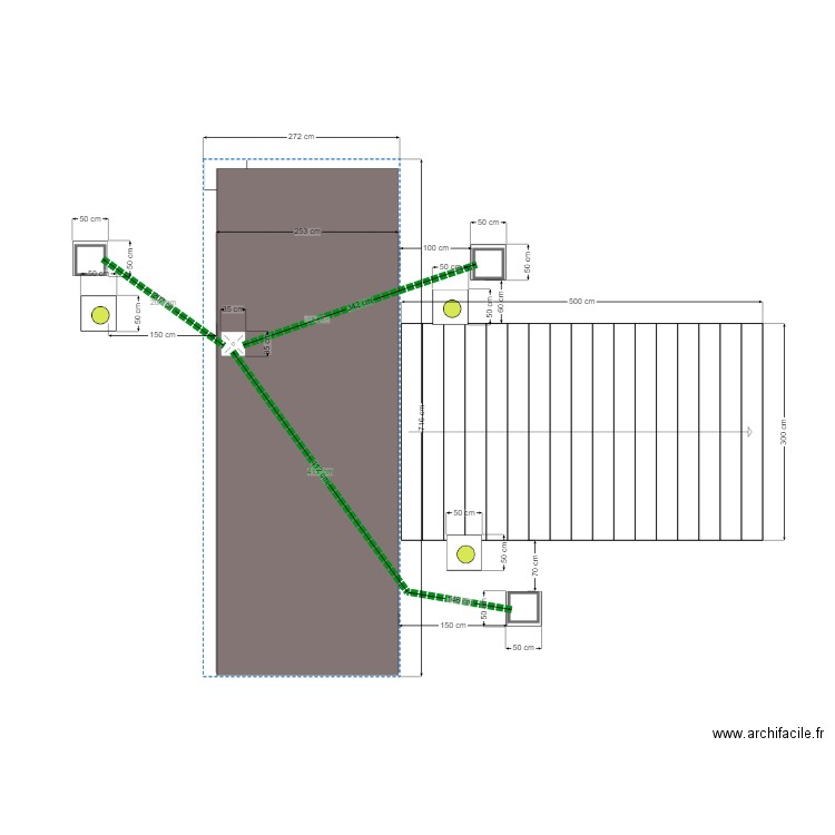 PLan réseau EP du patio - bissol. Plan de 0 pièce et 0 m2