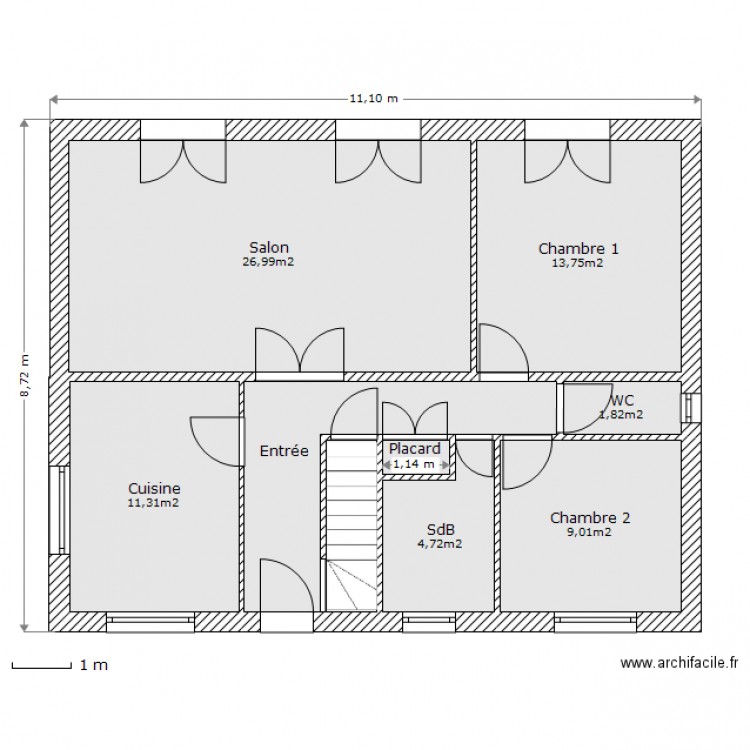 Cornouaille-RdC. Plan de 0 pièce et 0 m2