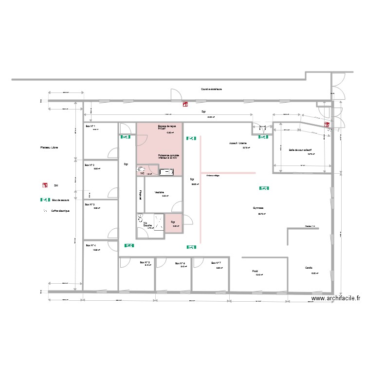 Kiné pole emploi. Plan de 0 pièce et 0 m2