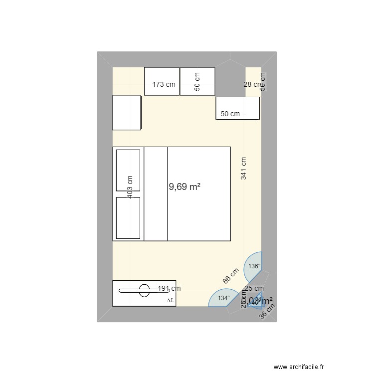 Chambre shua frasnes 2. Plan de 0 pièce et 0 m2
