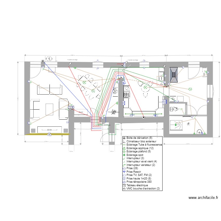 RDC équipementelec. Plan de 0 pièce et 0 m2