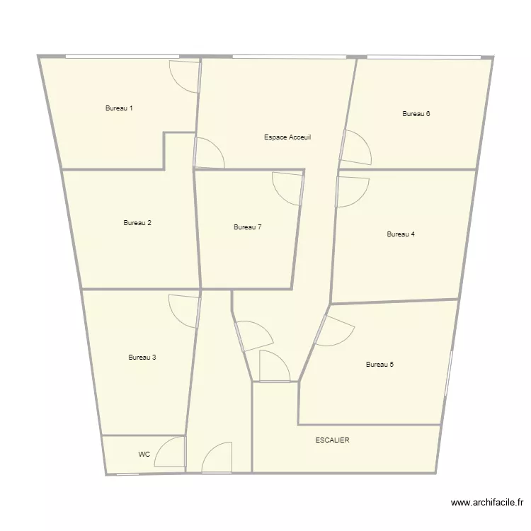 agence place de beaune - apres. Plan de 