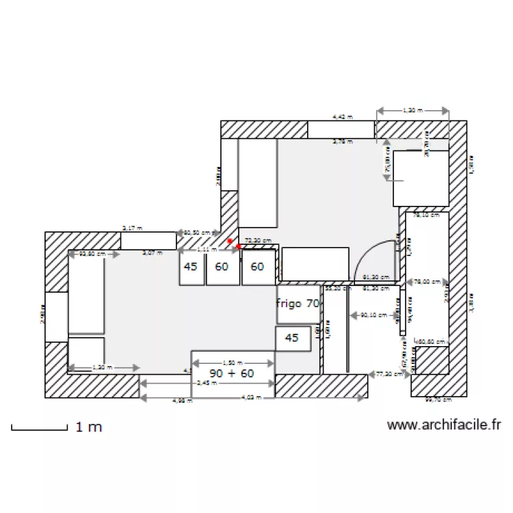 chambre cuisine. Plan de chambre cuisine. Plan de