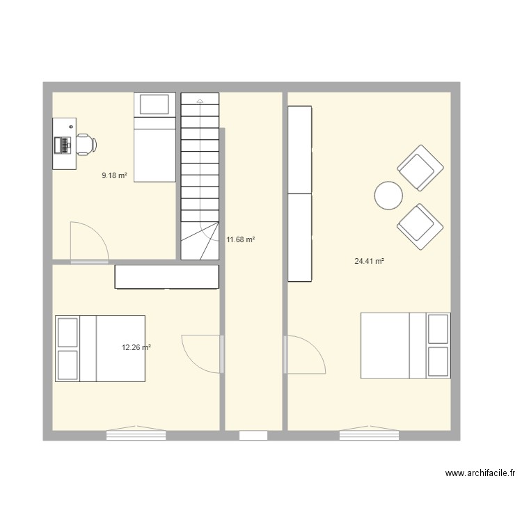 georges gobert étage. Plan de 0 pièce et 0 m2