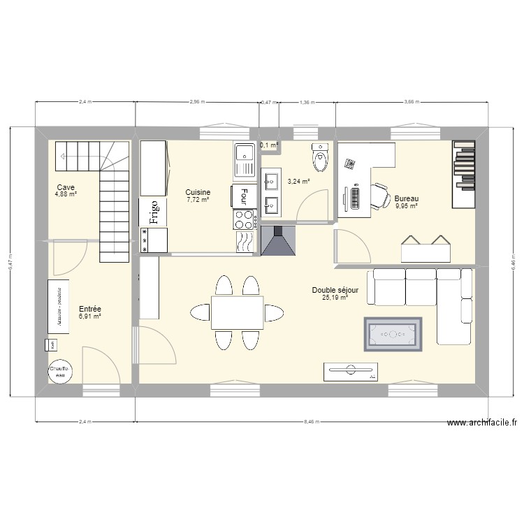 maison VIOLETA projet bis. Plan de 0 pièce et 0 m2