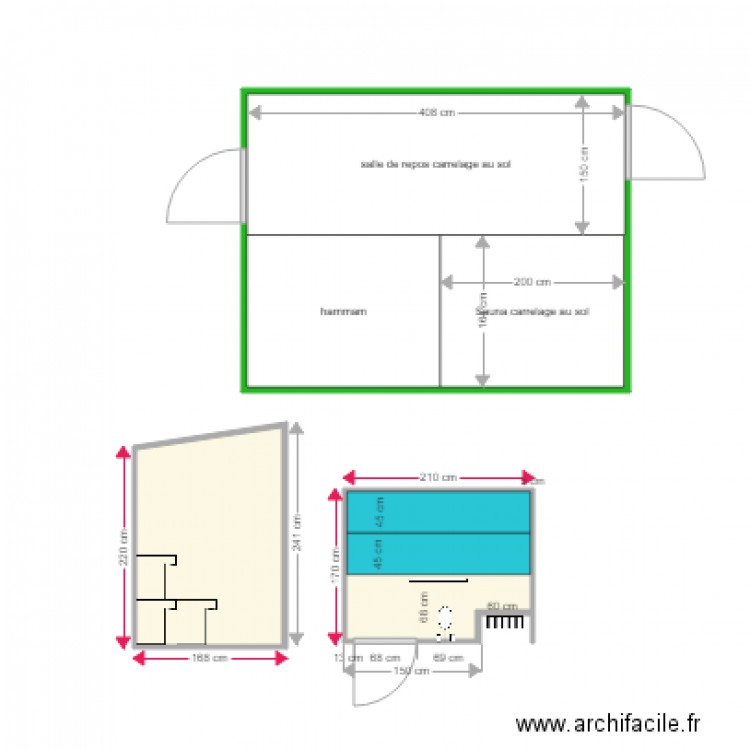 koch. Plan de 0 pièce et 0 m2