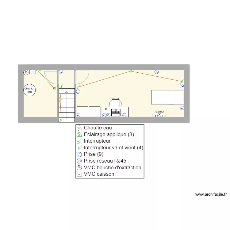 Jules Ferry - Combles. Plan de 