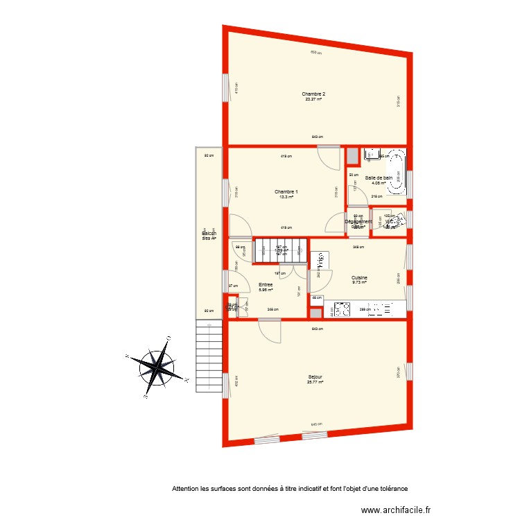 BI 4118 1er étage côté. Plan de 0 pièce et 0 m2