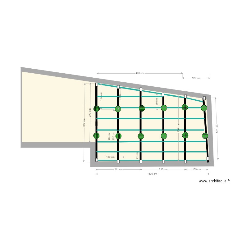terrasse Yoann 3. Plan de 26 pièces et 39 m2