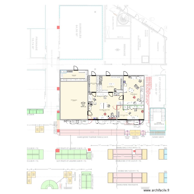 Montmorot V2. Plan de 6 pièces et 145 m2