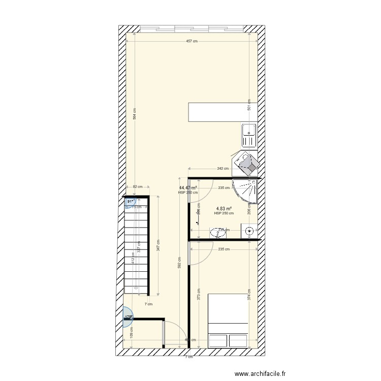 3 éme étage. Plan de 0 pièce et 0 m2