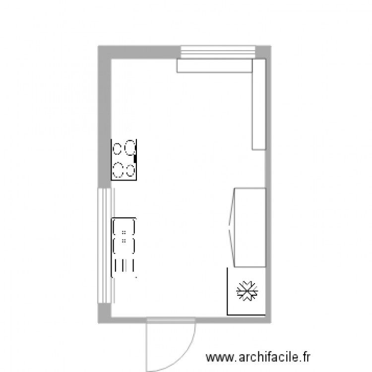 Cuisine. Plan de 0 pièce et 0 m2