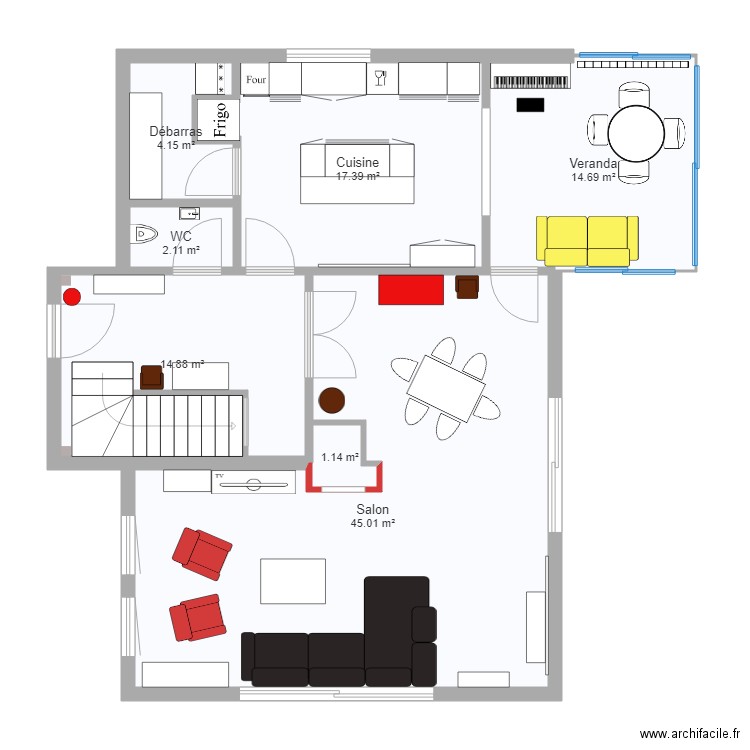 Hall. Plan de 0 pièce et 0 m2