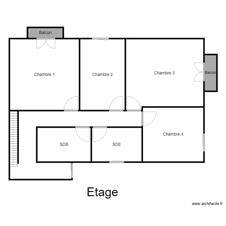 Plan Fay Etage. Plan de 