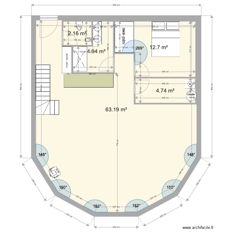 plan 2 coupe. Plan de 0 pièce et 0 m2