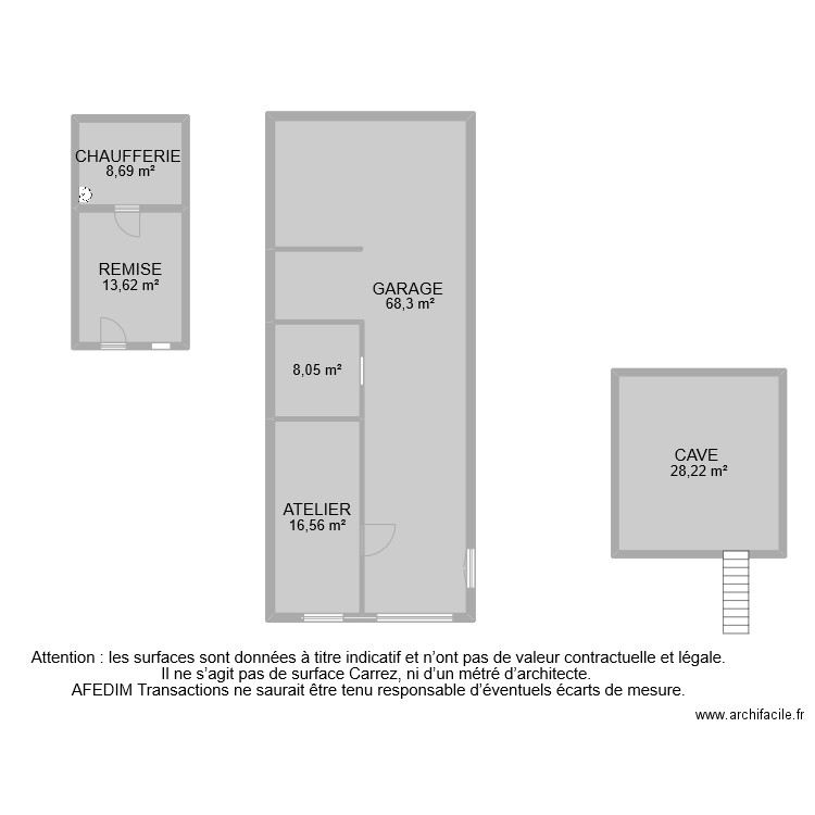 BI 7987 ANNEXES 2 . Plan de 6 pièces et 143 m2