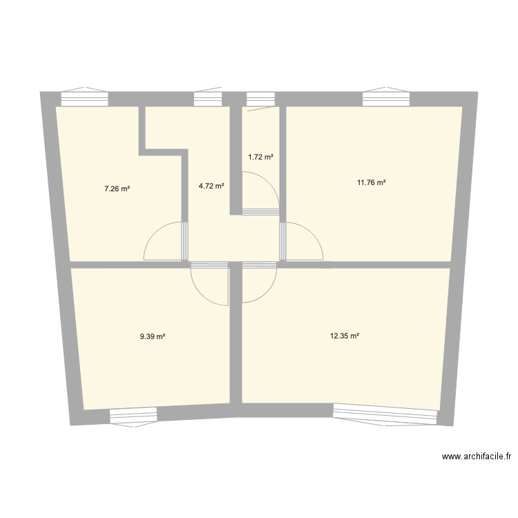 Bacalan Projet Etage Vierge. Plan de 0 pièce et 0 m2