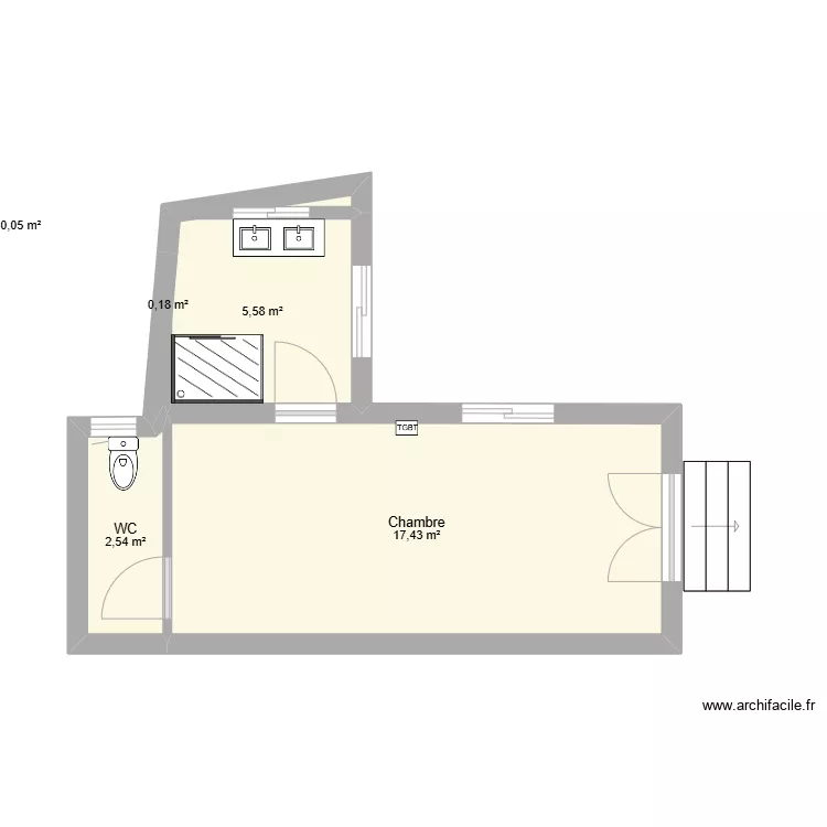 laurinda studio. Plan de 