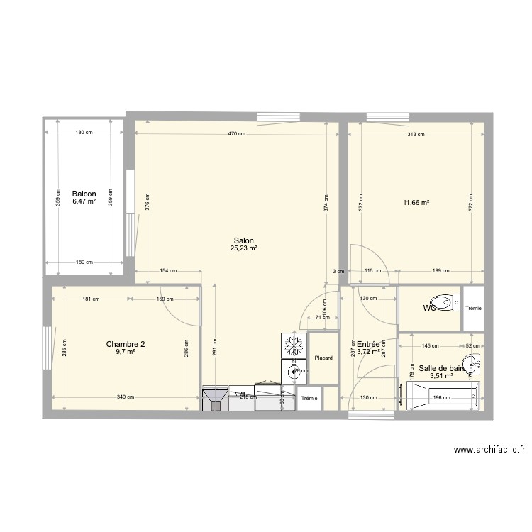 Appartement Moissy Cramayel 2. Plan de 0 pièce et 0 m2