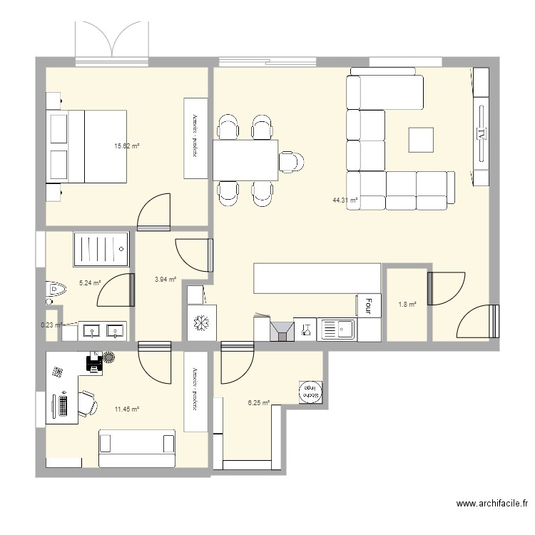 Appartement Leithum. Plan de 0 pièce et 0 m2