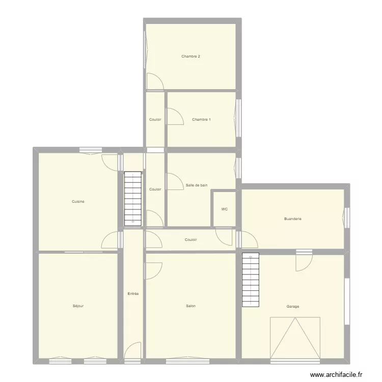 Croquis ARGANT. Plan de 