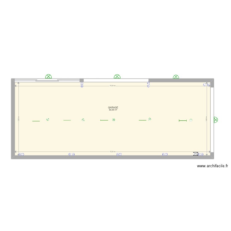 garage. Plan de 0 pièce et 0 m2