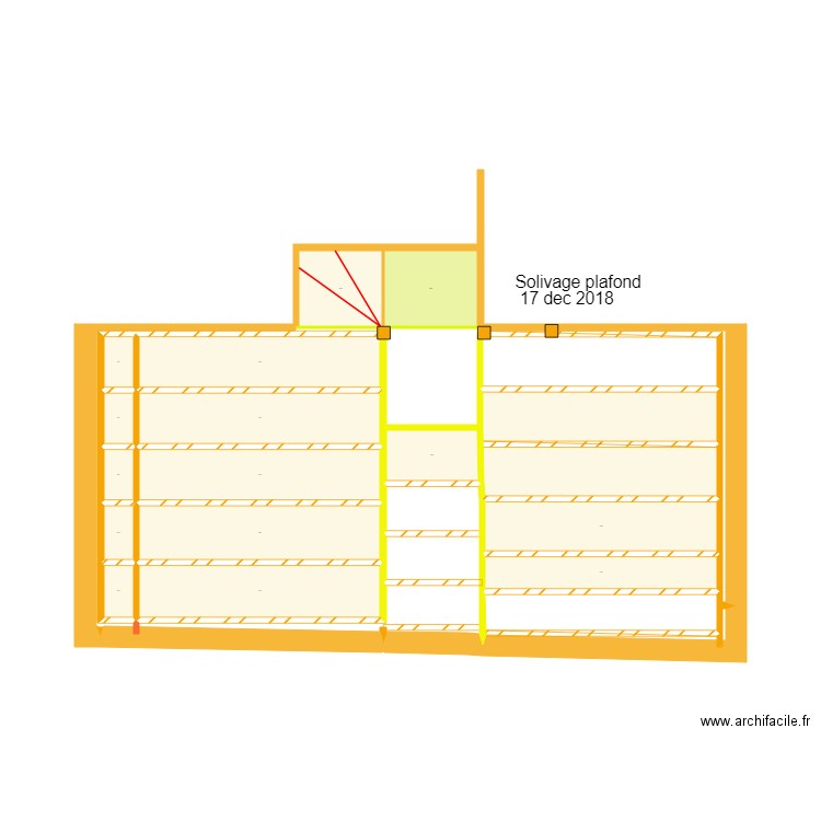 grange solivage plafond 17 dec. Plan de 0 pièce et 0 m2