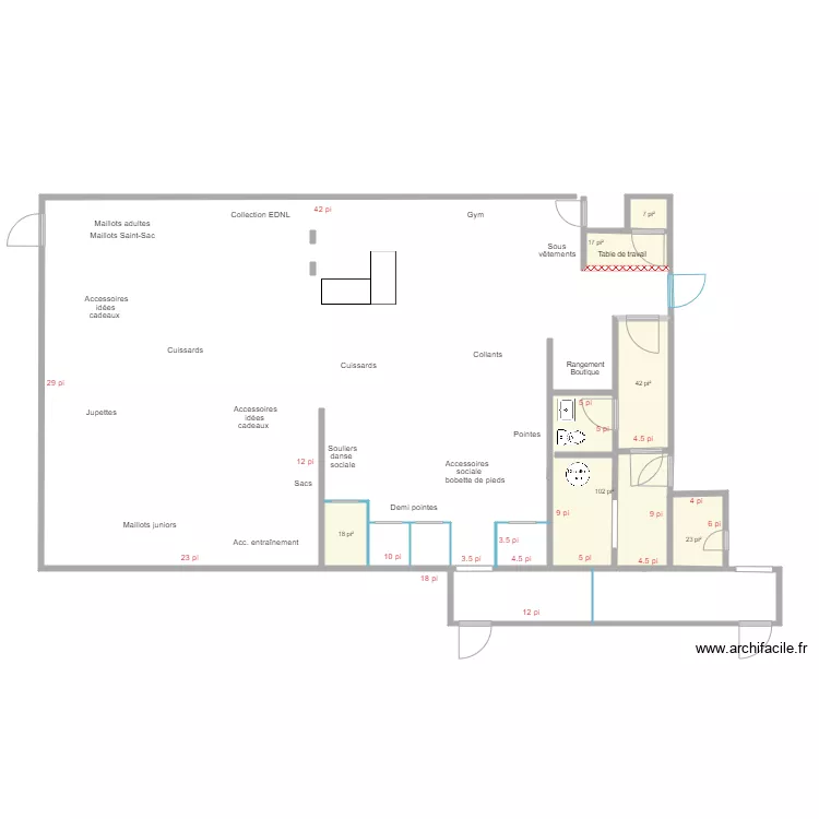 2023 Boutique Adagio reno. Plan de 
