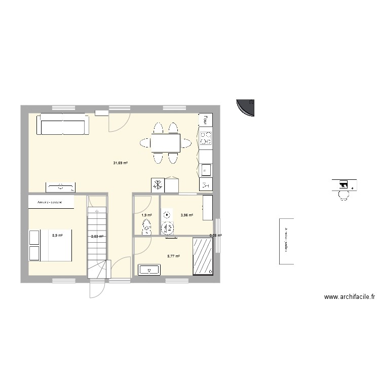 Maison bas Hippo. Plan de 0 pièce et 0 m2