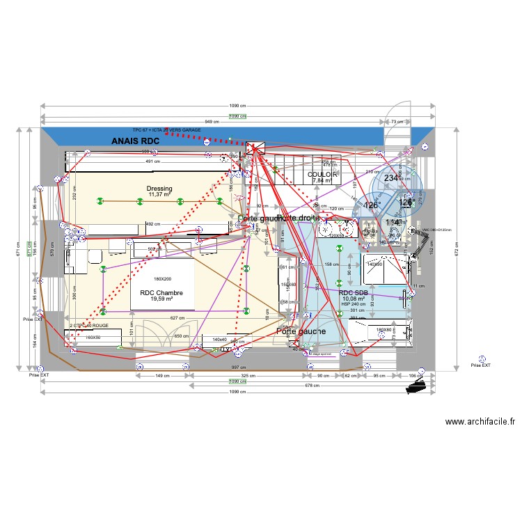 ANAIS BAT1 RDC ELEC 07 02 2023. Plan de 0 pièce et 0 m2